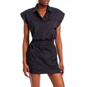 Pistola Rosie Smocked Mini Dress Black Size Small